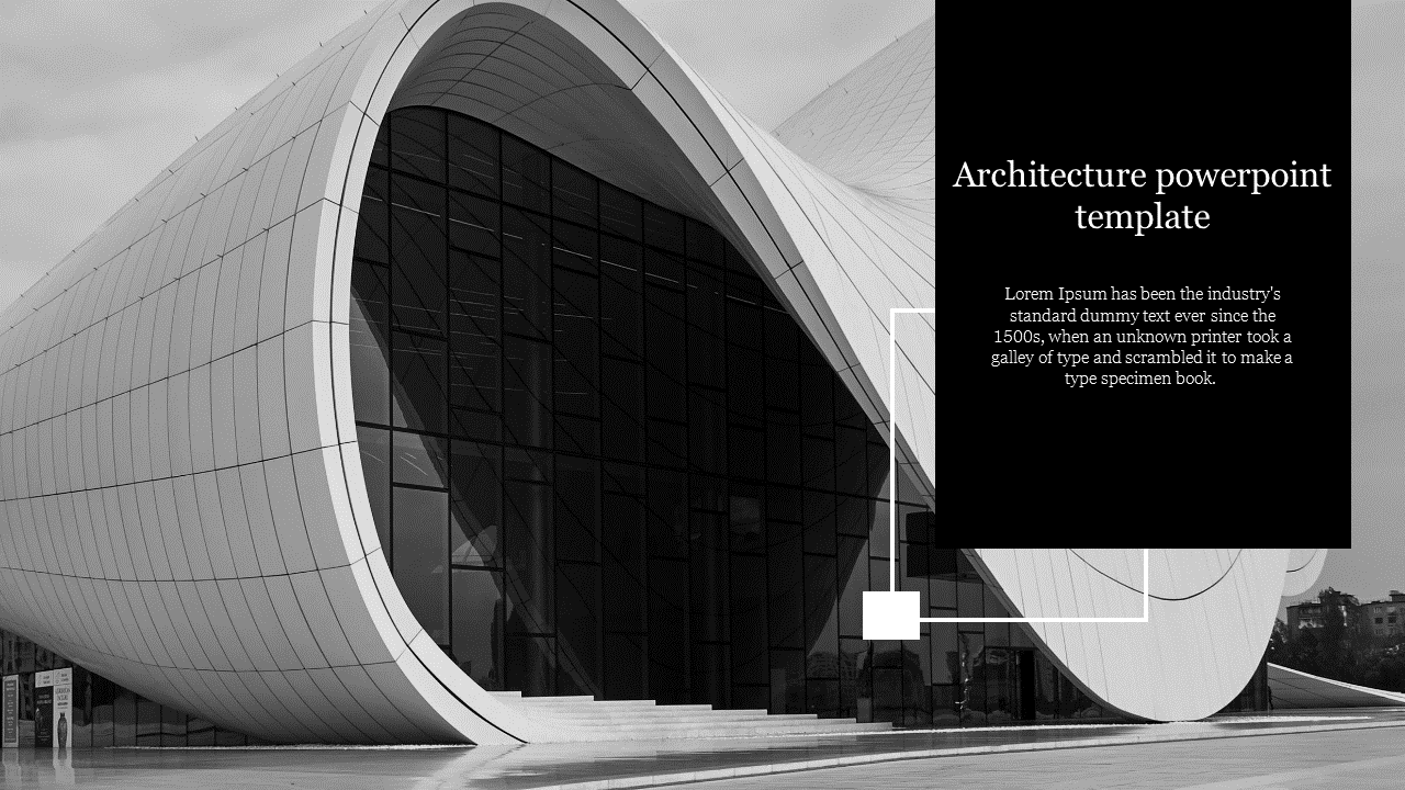Amazing Architecture PowerPoint Template with One Noded